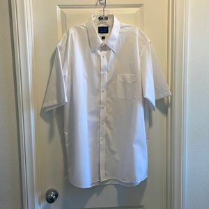 Towncraft white shirt sleeve dress shirt size 17 1/2